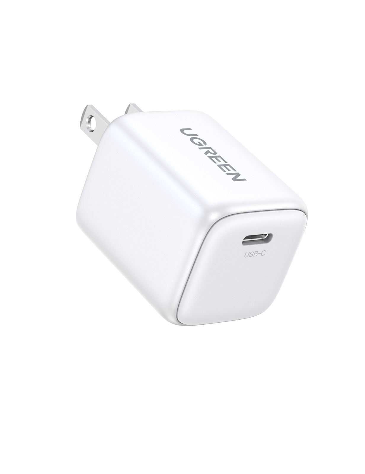Haute vitesse chargeur GaN USB C 30W PD Ugreen Nexode Mini - Blanc - ✓